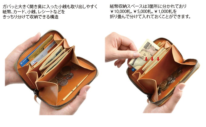 VanNuys ミドルサイズのオールインワン ラウンドファスナーウォレット 財布 サイフ wallet long ナガザイフ 長財布