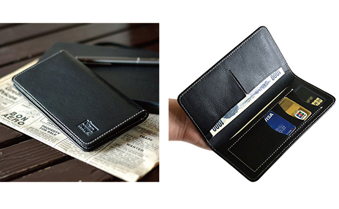 VanNuys 薄型で最強にコンパクトな長財布　ビンテージキャメル