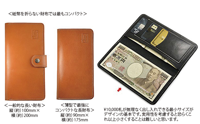 VanNuys 薄型で最強にコンパクトな長財布　ビンテージブラック