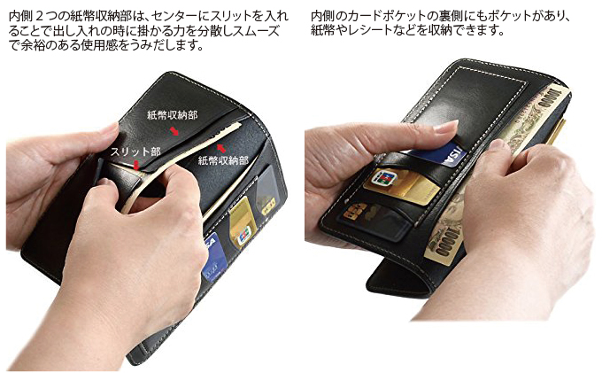 VanNuys 薄型で最強にコンパクトな長財布　ビンテージキャメル