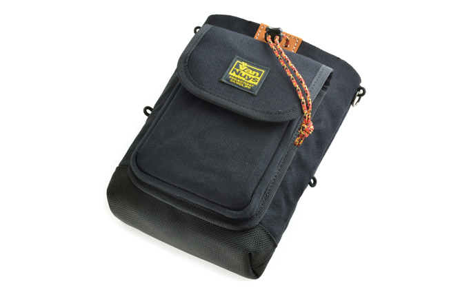 VanNuys セミフラップフロントポケット付き ウエストオープンツールバッグ ブラック