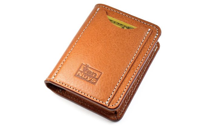 VanNuys カードが30枚〜40枚程度入る小さい財布 ビンテージキャメル