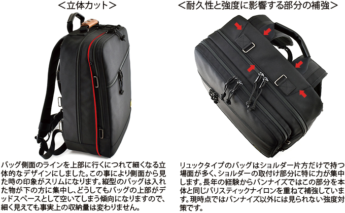 VanNuys 大人のワーキングベース／Wワイド／サイドバックル4個セット バンナイズ バリスティック ナイロン ブラック リュック バックパック 耐久性 大容量 