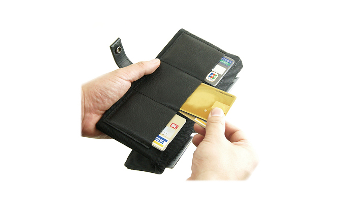 バンナイズ　ダブルファスナーウォレット　バンナイズ バリスティック ナイロン ブラック 財布 大容量 カード