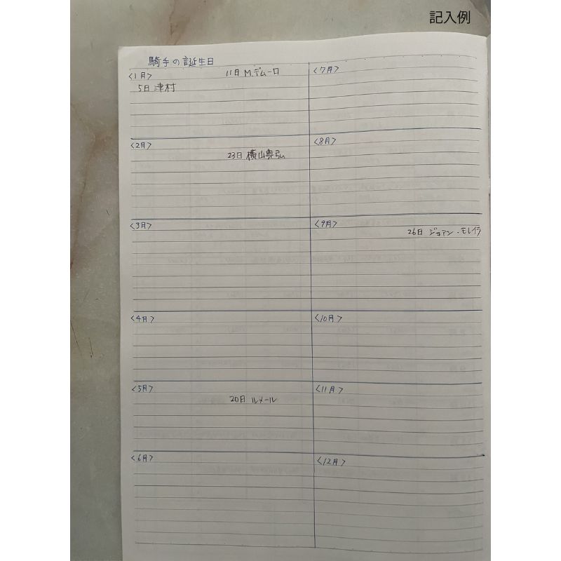 ko-nichi-do KEIBA-note