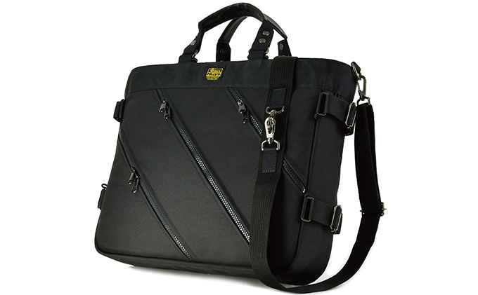 3wayビジネストート＜標準サイズ＞　バンナイズ バリスティック ナイロン ブラック PC収納 耐久性 ワーク ファッション カバン バッグ
