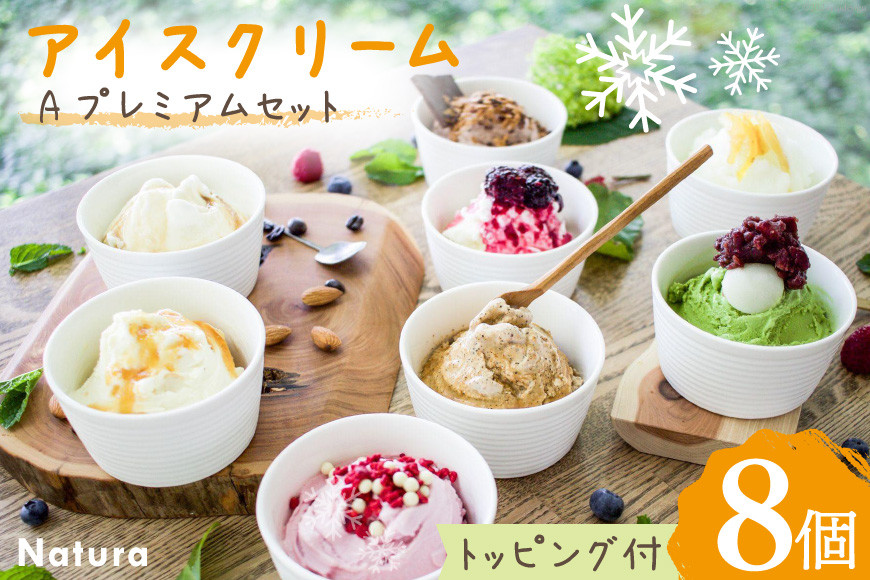 アイス 詰め合わせ ナチューラのアイスクリーム Ａプレミアム セット×８個入り [ナチューラ 徳島県 北島町 29am0013]  ジェラート 夏 スイーツ アイスクリーム シャーベット おやつ