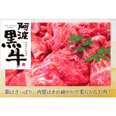 牛肉 訳あり 阿波黒牛 牛上中肉 切り落とし 500g 北島藤原精肉店 徳島県【配送不可地域：離島】【1688730】