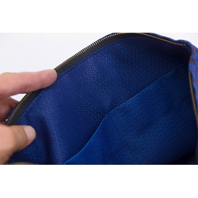 阿波藍　本藍染めポーチ(男女兼用)【1089600】