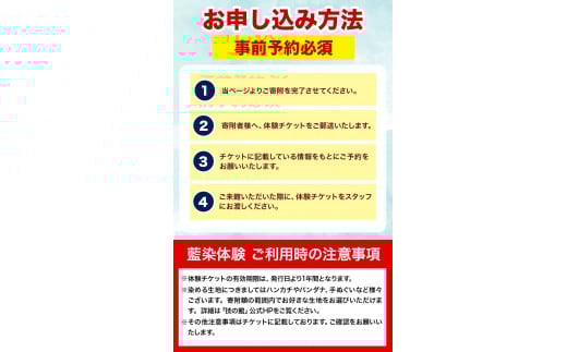 藍染体験チケット 一般社団法人ジャパンブルー上板《30日以内出荷予定(土日祝除く)》徳島県 上板町 藍染 藍染め 体験 技の館 予約 st-p