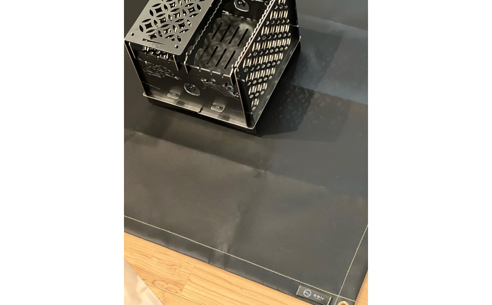 3WAY焚火BOX和柄スタンダードセット＋グリル鉄板S和柄4.5mm厚（オプション品）