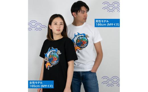 高松市 マンホールTシャツ 黒 Sサイズ