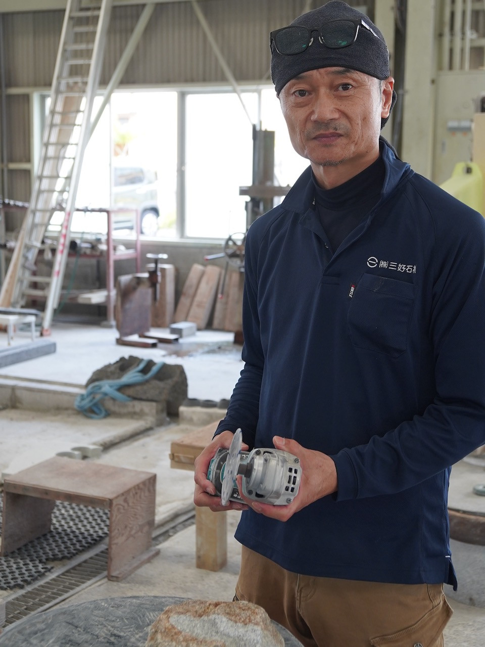 TAKIBISM x ISHINOMAKI 庵治石7個セット(精密加工) 焚火台 STONE QUESTネジ式脚用