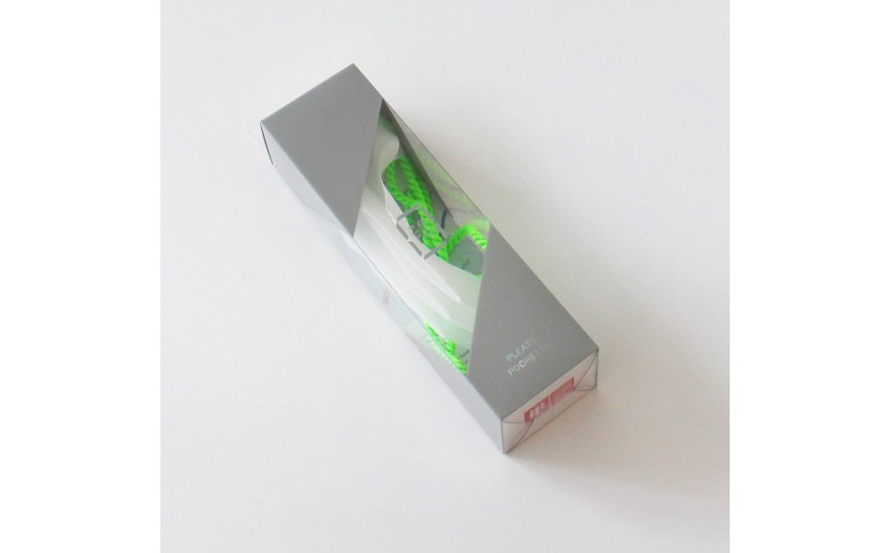 香川県産 プリーツ ポシェット・ストライプ［ ピンク １点］軽やかで上品な透け感のあるサコッシュ