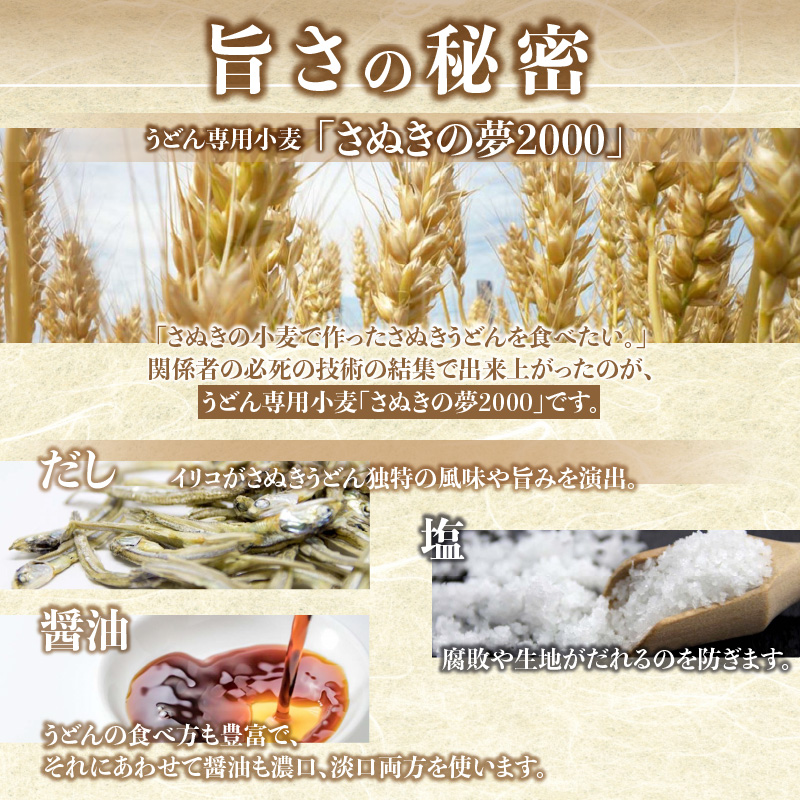 香川県産小麦(さぬきの夢)100%使用　半生うどん　300g×5袋　(15人前)濃縮つゆ付き