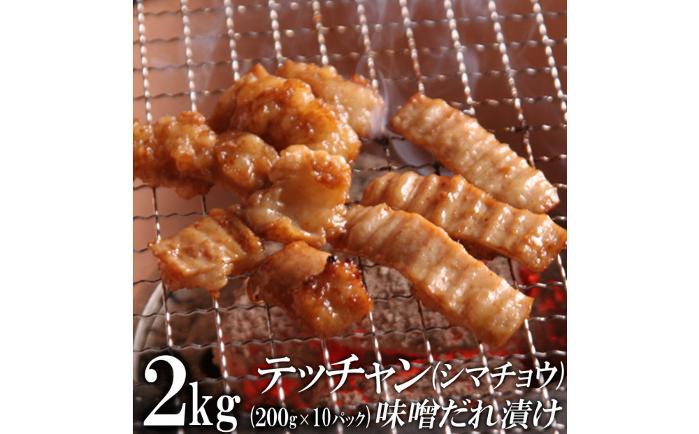 テッチャン味噌だれ漬け2kg（200g×10）