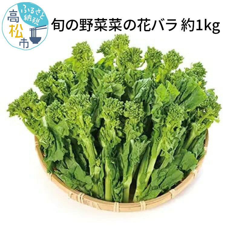 旬の野菜 菜の花バラ 約1kg【2024年12月上旬～2025年3月下旬配送】