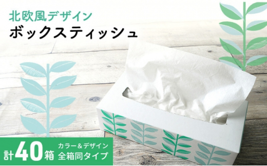 ボックスティッシュ 40箱 100Wタイプ 北欧風デザイン ティッシュペーパー ティッシュ ボックスティシュ ティシュペーパー ティシュ 日用品 消耗品 生活用品 常備品 衛生用品 生活応援 消耗品 まとめ買い 防災 備蓄 必需品 生活雑貨 ふるさと納税 ふるさと納税ティッシュ ふるさと納税日用品 香川県 丸亀市