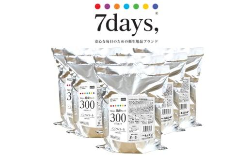 【7days, 除菌ウェット300】【詰替用6個(300枚入り)】ノンアルコール 大容量 災害 備蓄 ローリングストック 防災グッズ 備蓄用 日用品 消耗品 ウェットティッシュ ウェットシート 人気日用品 まとめ買い