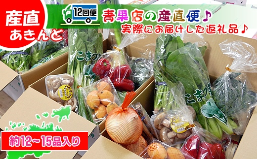 〈定期便12回〉創業100年！老舗の八百屋がチョイスした厳選やさいと旬の果物の詰め合わせ