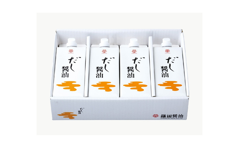【全2回】【鎌田醤油】 だし醤油500ml　4本入り