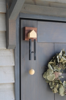 癒しの音色で開運！ サヌカイト ドアチャイムhome×1個