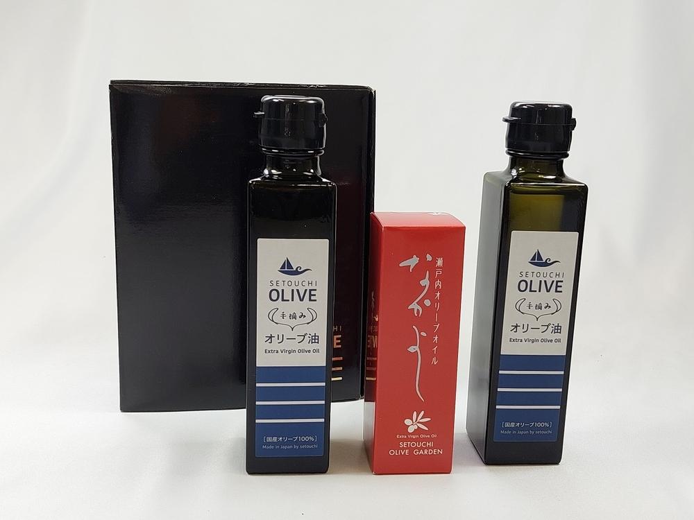 エクストラバージン瀬戸内オリーブオイル（ブレンド）150ml×2本 と スキンケア美容オイル「なかよし」31ml×1