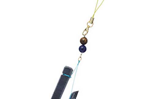 香川県限定 サヌカイト チャーム パワーストーン付き 2個セット