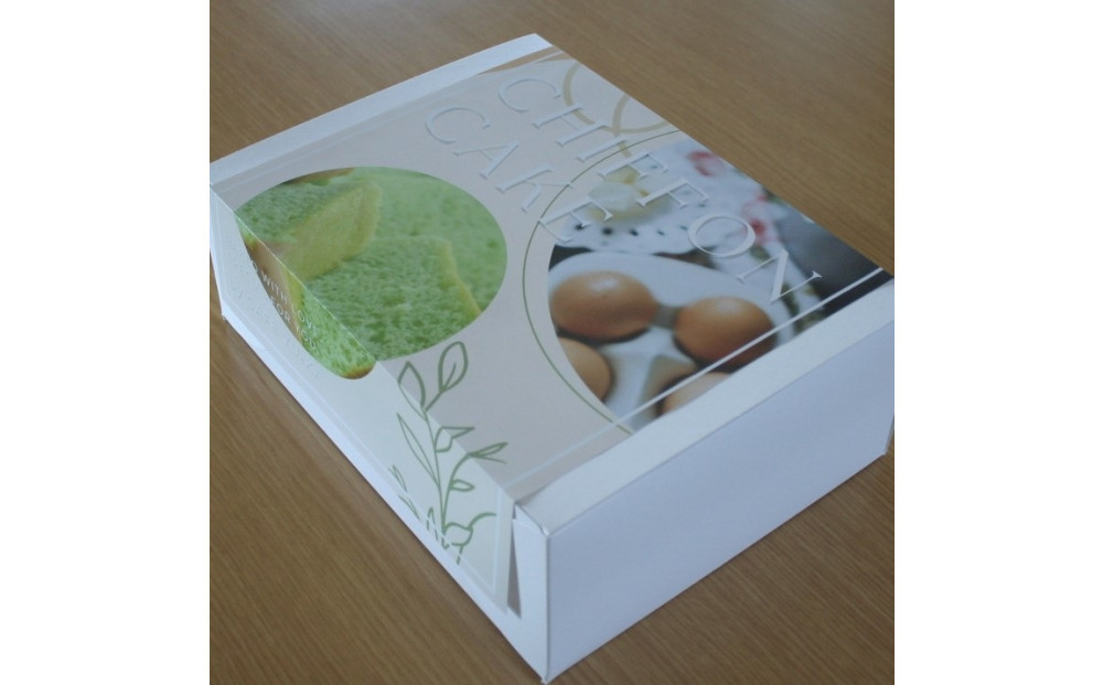 【Cafe悠花】カットシフォンケーキ　抹茶　6個セット