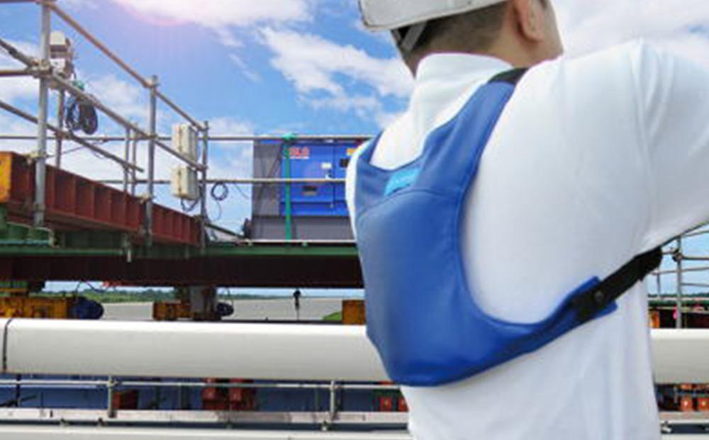 クールリュック　フリーサイズ／イエロー×グレイ