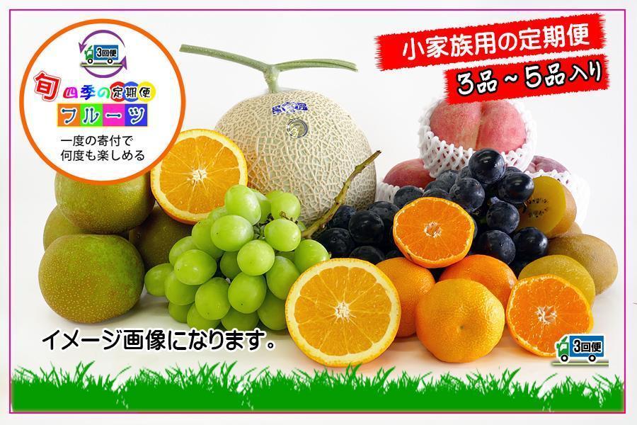【定期便3回Sサイズ】 フルーツ セット 定期便 ( 約3 ～ 5品 × 3ヶ月 ) ｜産直あきんど 香川産 四季のフルーツ 創業100年