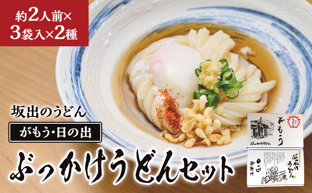 【坂出のうどん】がもうと日の出のぶっかけうどんセット 約2人前×3袋入×2種