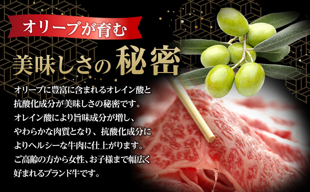 牛肉 オリーブ牛 モモスライス 500g（500g×1パック）【化粧箱入り】【配送不可：離島】