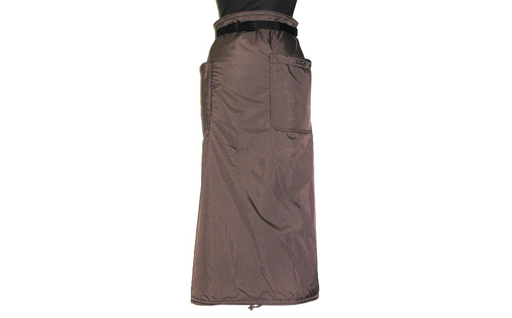 下半身を保温してエコ＆ウォームビズ「あったかロンジー」【サイズ：L～LL／カラー：こげ茶】