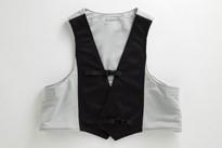 【グレーXブラック】サマーベスト　フリーサイズ