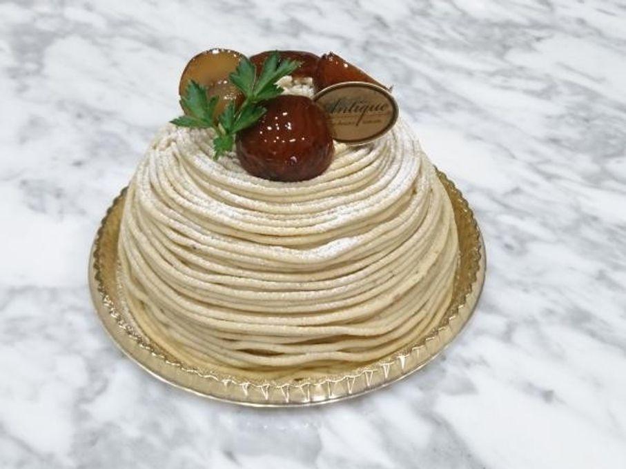 【サイズ　4号】ズコットモンブラン　coffeebeans & sweets Antique　の　ズコットケーキ