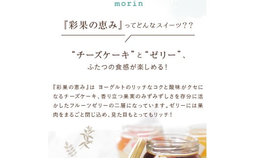もりん 彩果の恵み 生チーズケーキ6個詰め合わせ