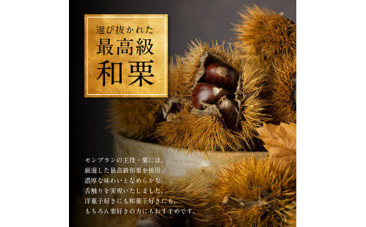厳選した最高級和栗をたっぷり使用!もりんの和栗モンブラン