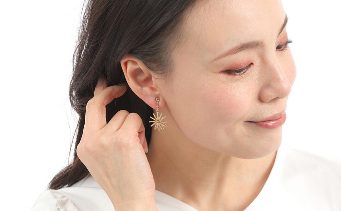 和の伝承 水引イヤリング・金  お祝い ギフト アクセサリー ファッション ゴールド 