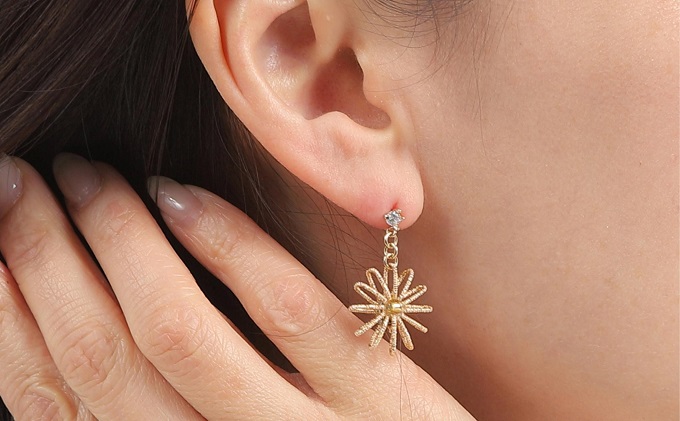 和の伝承 水引ピアス・金 お祝い ギフト アクセサリー ファッション ゴールド 