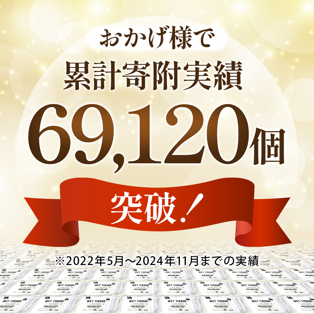 【99.9％ 除菌】ウエットティッシュ（ノンアルコールタイプ）80枚入り×12個セット（960枚）