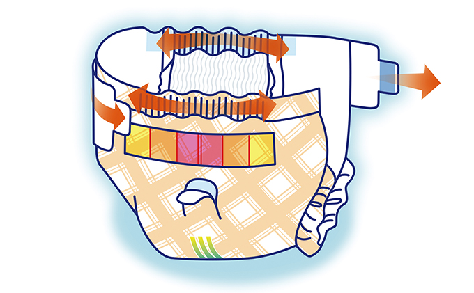 マナーおむつのび～るテープ付　L42枚【2個パック】ペット用品 紙オムツ 日本製 雑貨 日用品 防災 防災グッズ 