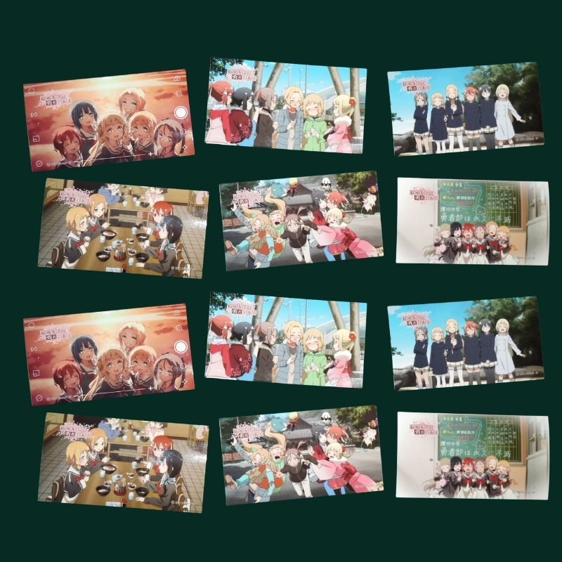 アニメ「結城友奈は勇者である」 公式グッズ 「まちあるきステッカー6種」2セット+「勇者部観音寺ステッカーフルコンプ12種」