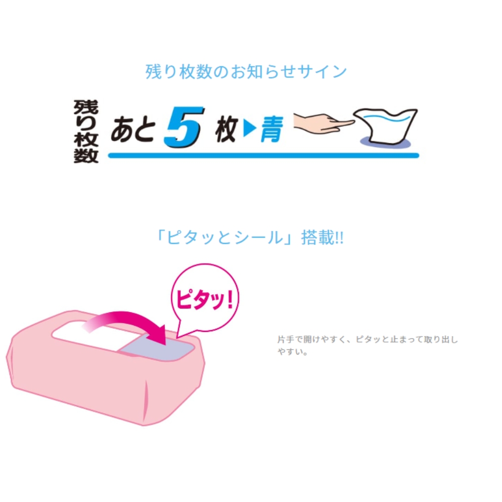 ムーニーおしりふき 水分たっぷり 厚手詰替 60枚3個パック×8セット 赤ちゃん用品 ベビー用品 ユニ・チャーム
