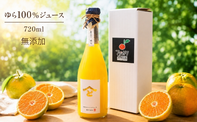 果樹園直送 無添加 ゆら100％ストレートジュース（単品） 果実飲料 柑橘 飲料 みかん 温州みかん