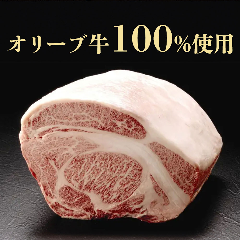 M04-2006-8_オリーブ牛100％ハンバーグ120g×8　食べ応え十分！解凍して焼くだけ！