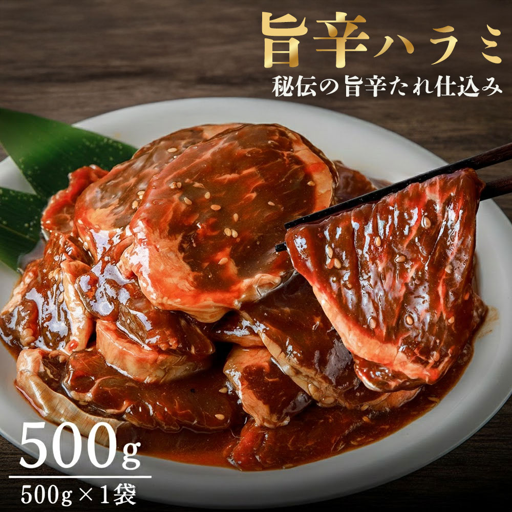 M154-0007-0_毎月お届け3回 旨辛ハラミ　500g