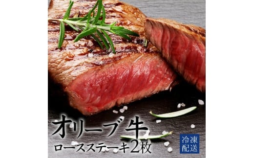 M183-0009_【ふるさと納税】オリーブ牛ロースステーキ　2枚　500g