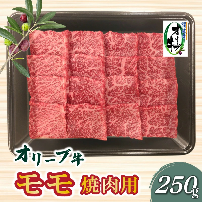 M04-0104_【ふるさと納税】香川県産黒毛和牛 オリーブ牛モモ焼肉250g