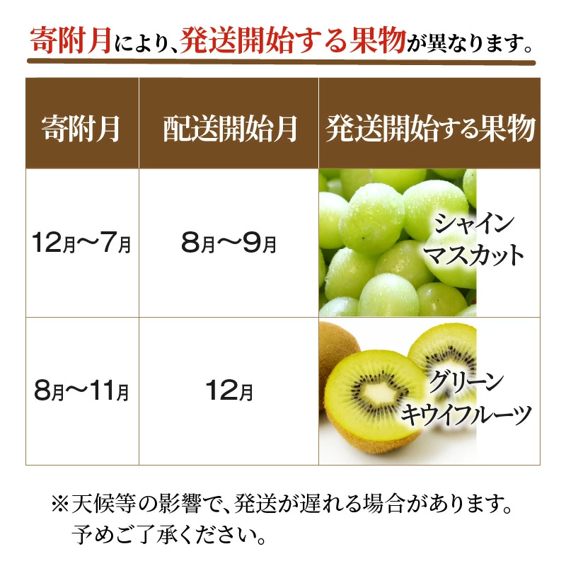 【配送不可地域：北海道・沖縄県・離島】三豊市フルーツ2回お届け定期便B_M64-0027